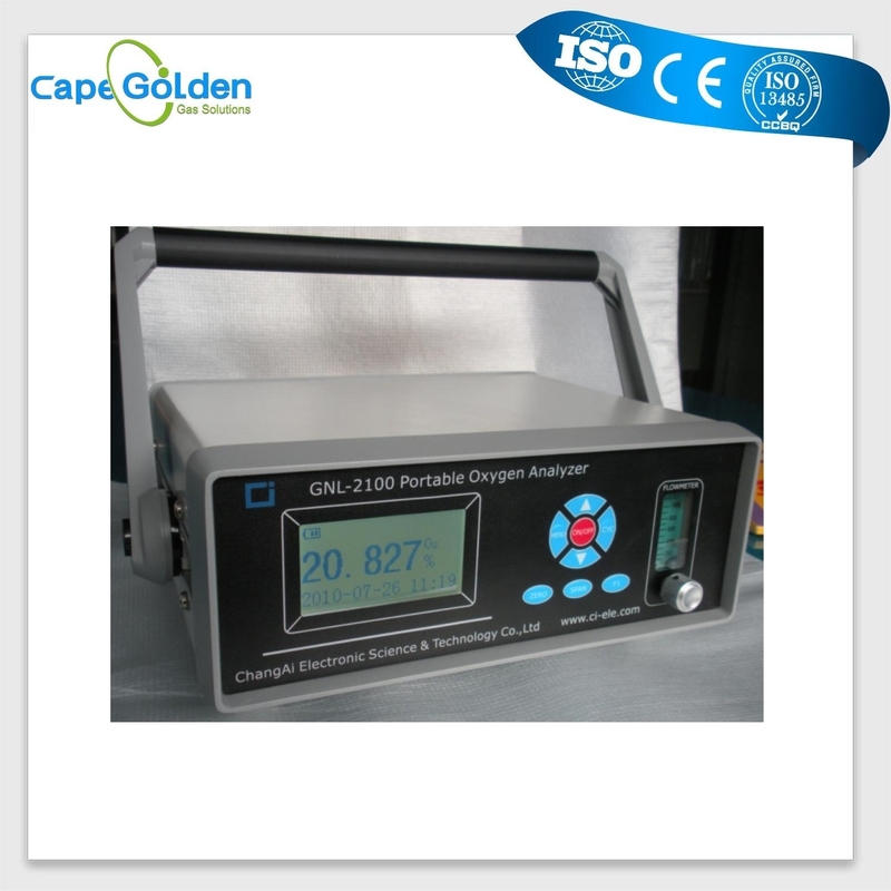 Contenu élevé d'analyseur portatif de l'oxygène d'écran d'affichage à cristaux liquides de GNL-2100L