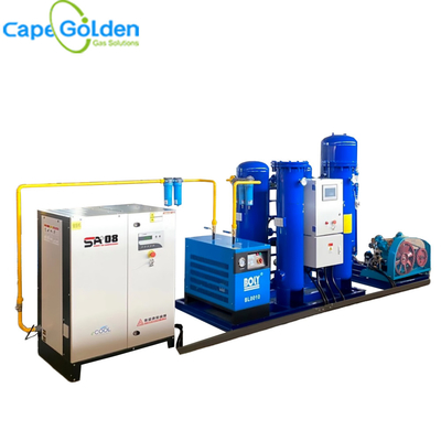 Système industriel 20Nm3/H 51KW du générateur PSA de l'oxygène de la pureté 90~99%