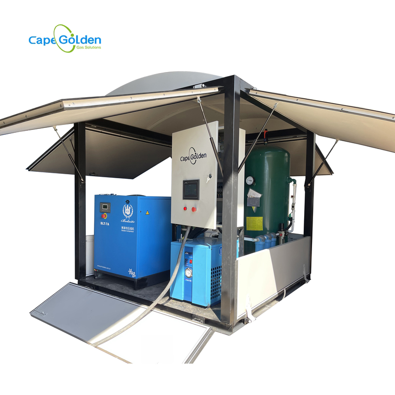 générateur mobile de l'oxygène de conteneur d'usine de l'oxygène de 20kw 95% pour l'hôpital