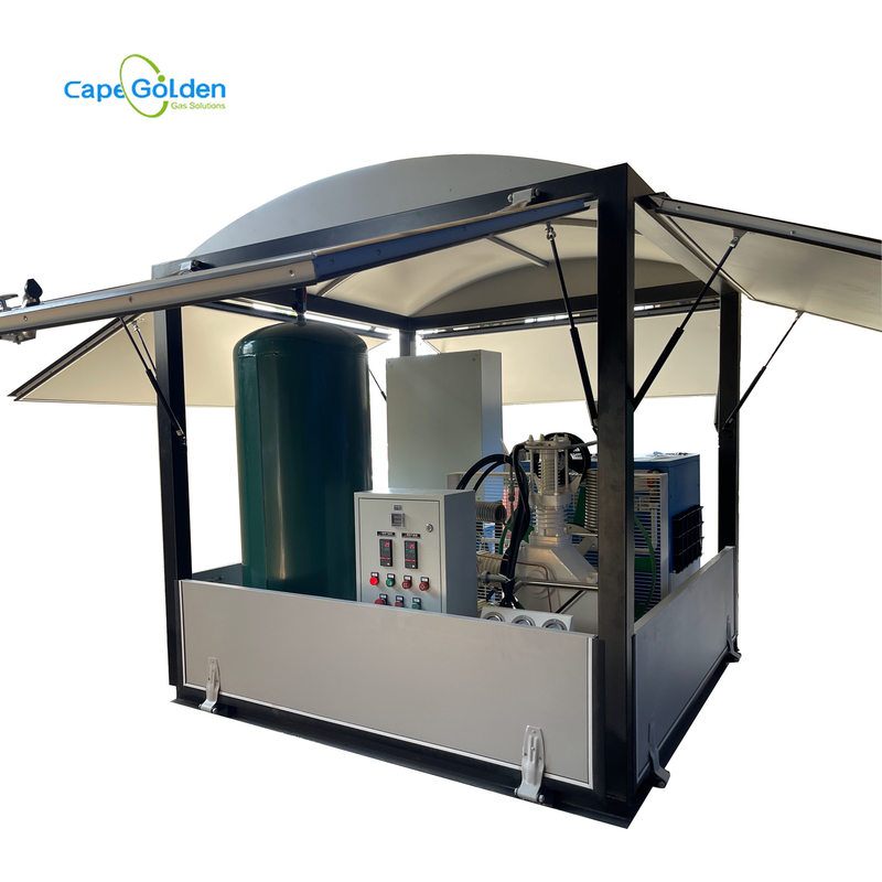 Système remplissant containerisé médical 15cbm/Hr de cylindre d'oxygène d'usine de l'oxygène