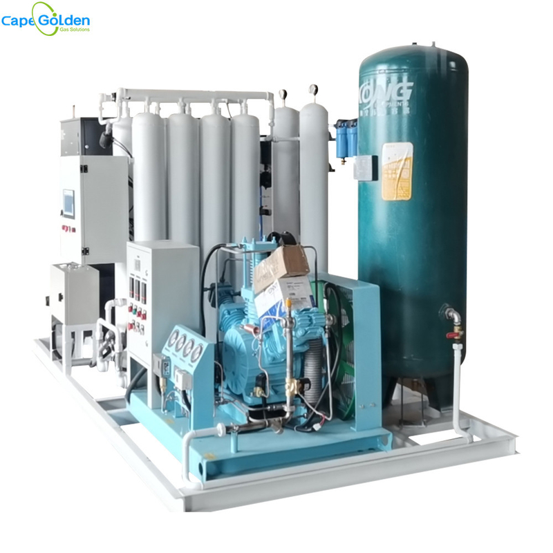 poste d'essence remplissant de réservoir d'oxygène d'usine de cylindre d'oxygène 80pcs/d 6Nm3/Hr 90Nm3/Hr